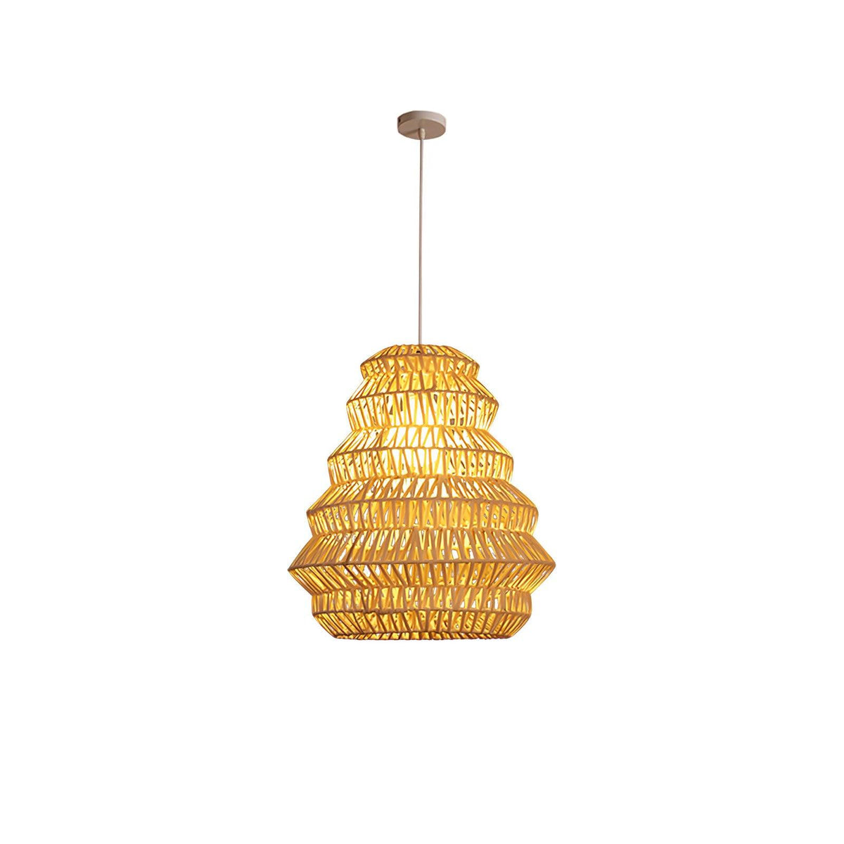 Bamboo Spiral Ceiling light fitting Pendant Lamp