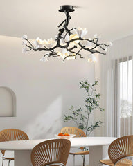 Black Copper Tree Crown Chandelier