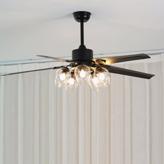 Black Vintage Overhead fixture Ceiling Fan