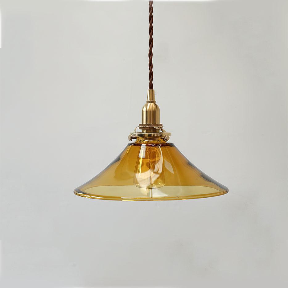 Amber Glass Ceiling light fitting Pendant Light