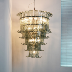 Cascade Murano Gasolier Chandelier