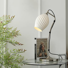 Ceramic Ribbed Side table lamp Table Lamp