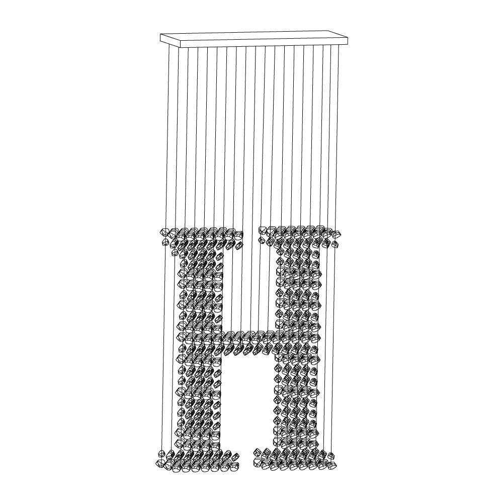 Charcoal Crown Chandeliers H