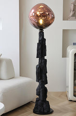 Charcoal Lava Standing Lamp Floor Lamp