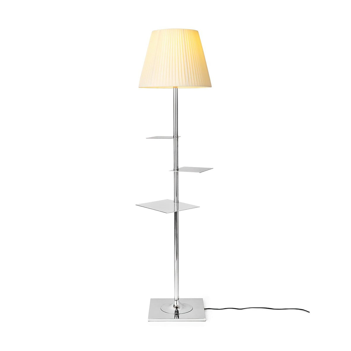 Chrome Prism Side Reading light Table Floor Lamp