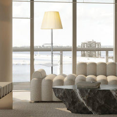 Chrome Prism Side Reading light Table Floor Lamp