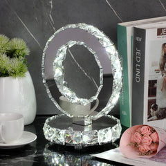 Crystal Rings Nightstand lamp Table Lamp