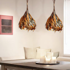 Dried Branch Leaf Drop light Pendant Lamp