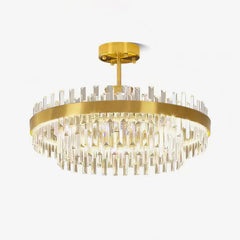 Drum Glass Candelabrum Chandelier