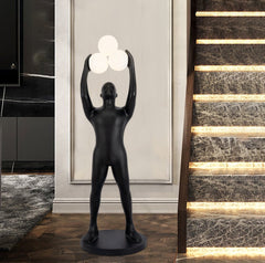 Enlightened Figure Sculptor Uplight Lamp Floor Lamp