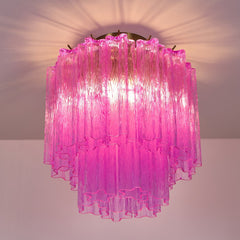 Fiora Rose Red Glass Ceiling fixture Ceiling Lamp
