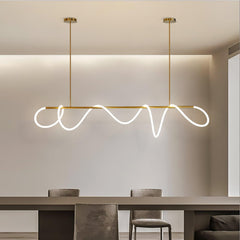 Flexible Linear Curve Crown Chandelier