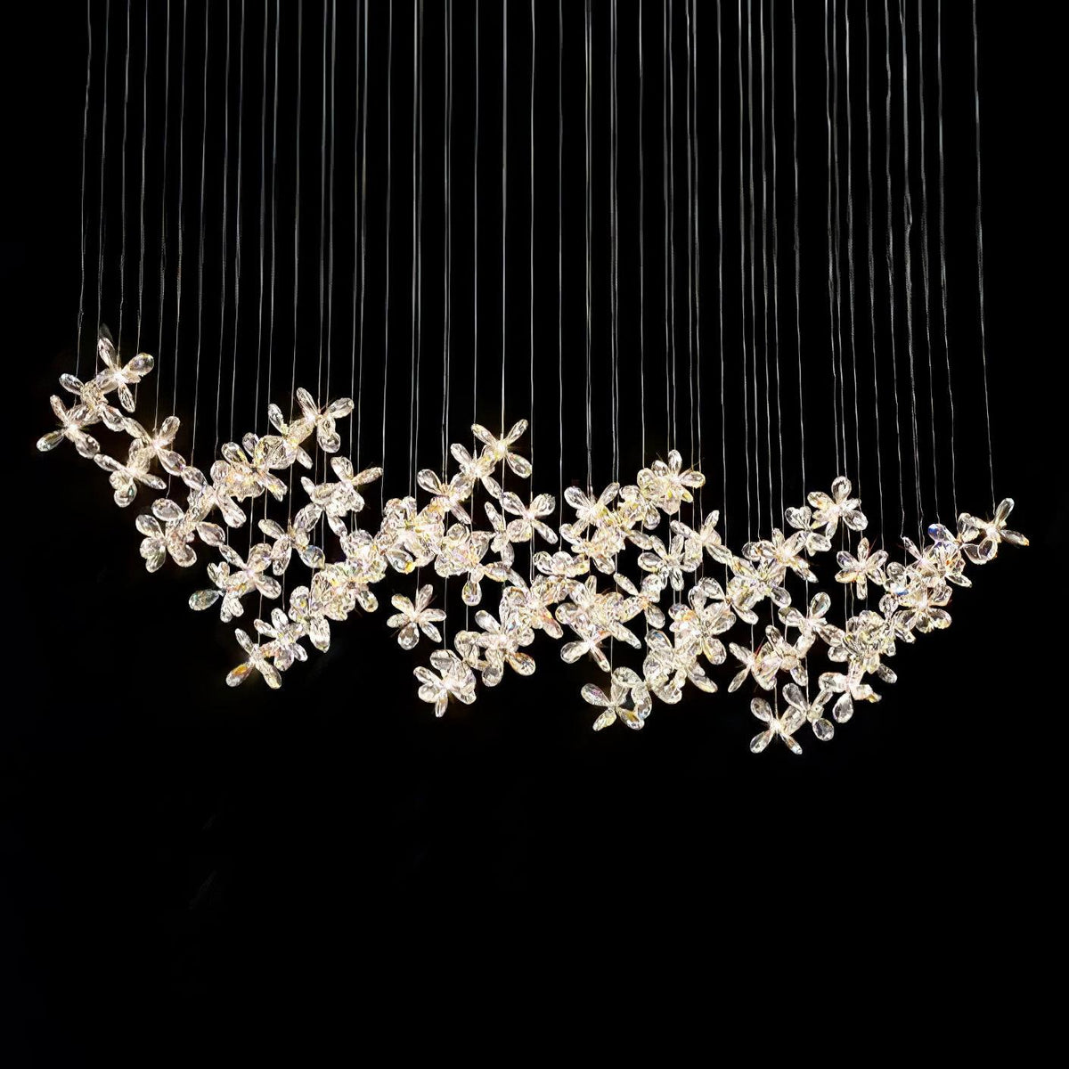 Floating Butterfly Gasolier Chandelier