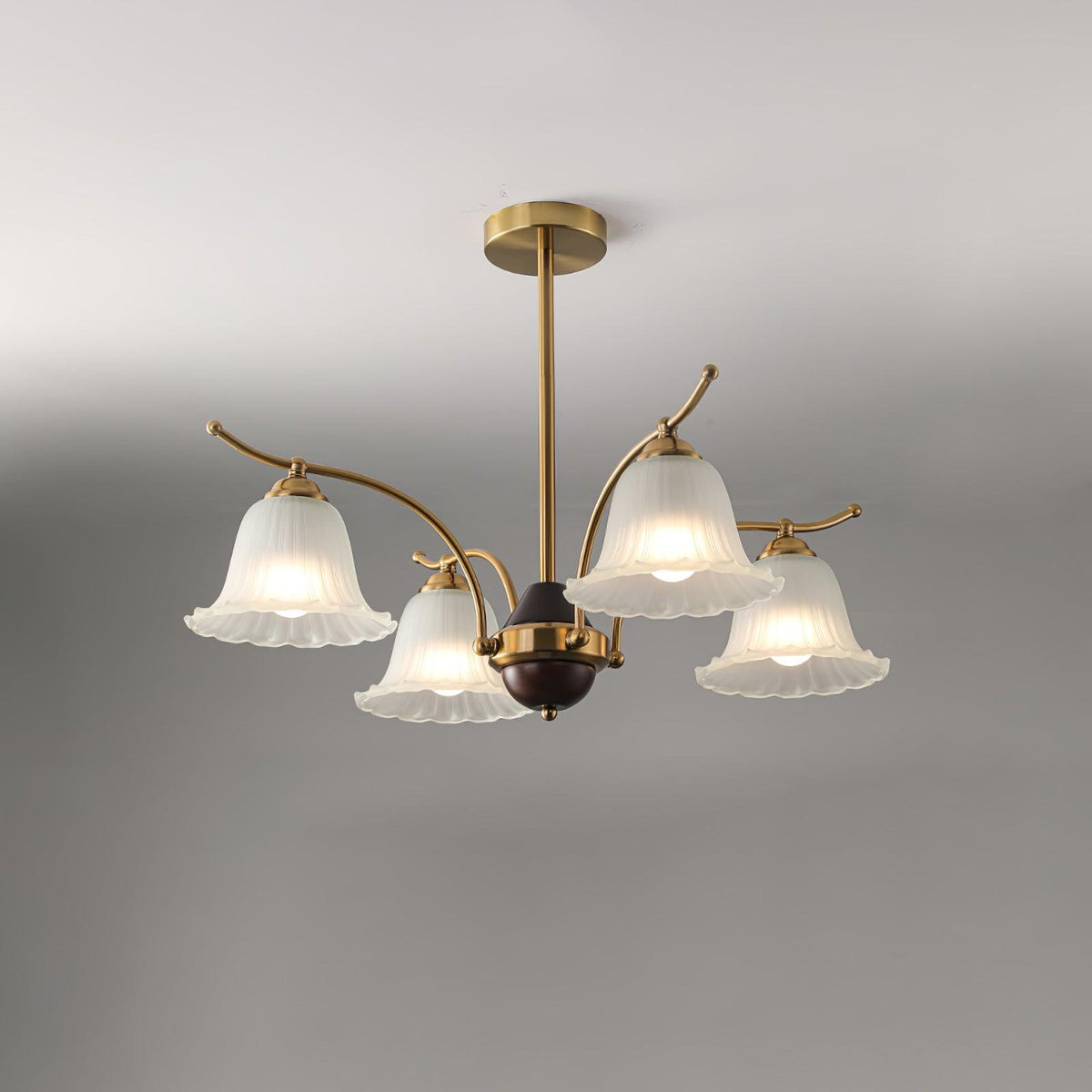 Flora Brass Ceiling fixture Chandelier