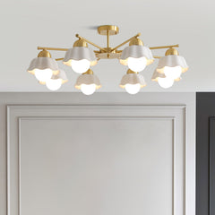 Flower Shade Candelabrum Chandelier