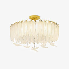 Glass Feather Ceiling fixture Ceiling Light