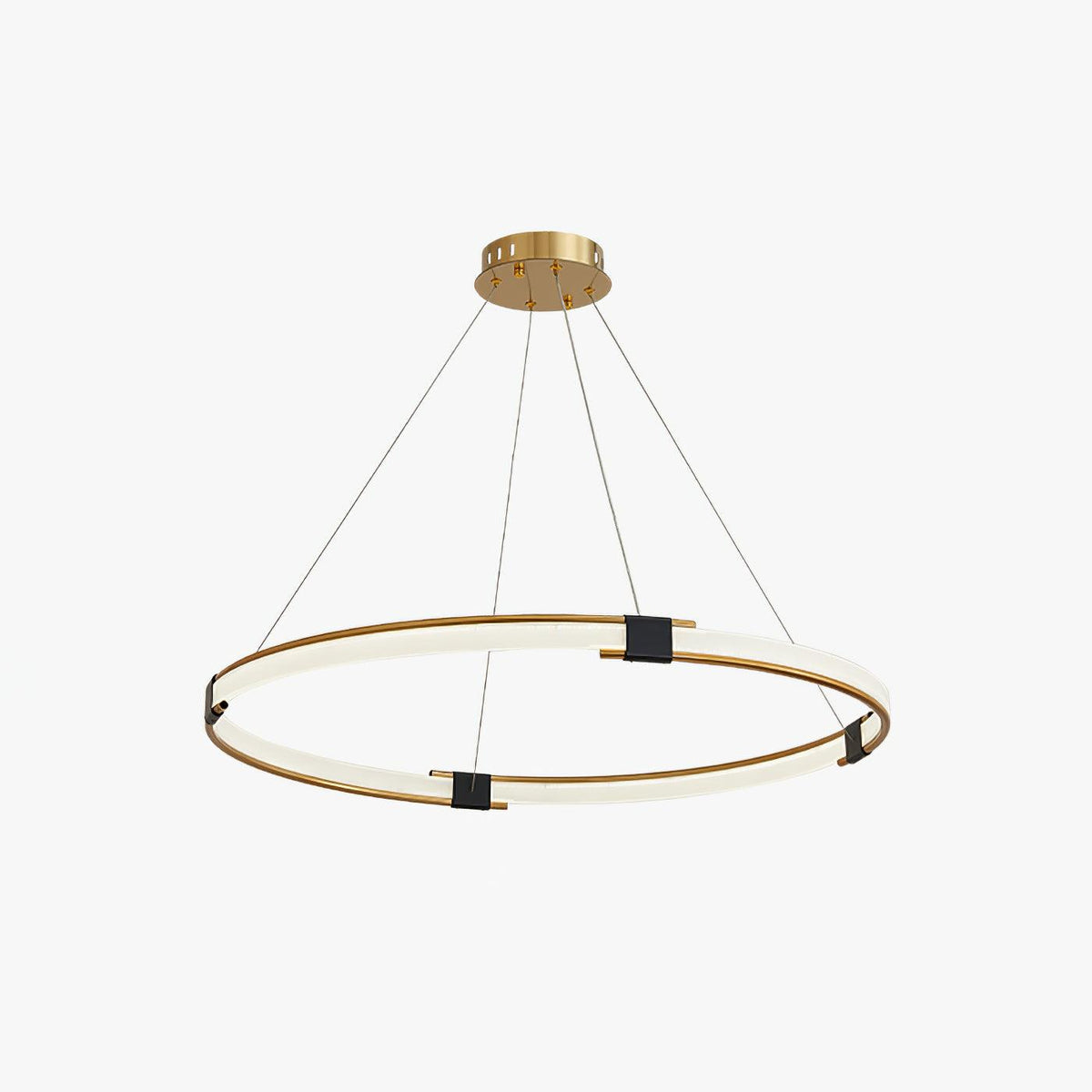 Gold Ring Gasolier Chandelier