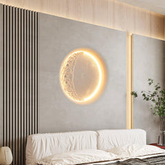 Gypsum Moon Bracket light Wall Lamp