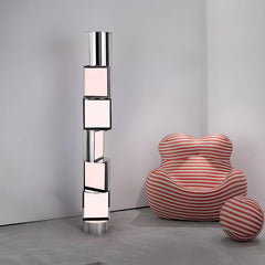 Half Cylindrical Rotating Uplight Lamp Floor Lamp
