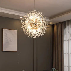30" Crystal Dandelion Ceiling Light