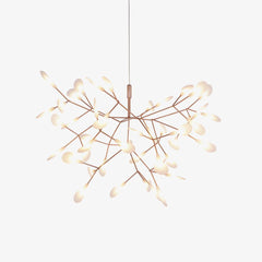 Rose Gold Firefly LED Candelabrum Chandelier