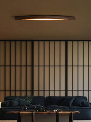 Horizon Linear Wood Flush mount light Ceiling Lamp
