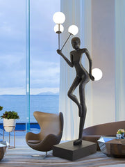 Juggling Sculptor Free-standing Lamp Floor Lamp