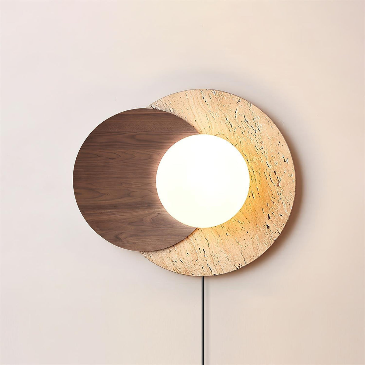 Lunar Eclipse Plug-in Sconce Wall Lamp