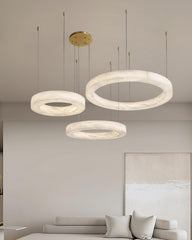 Marika Alabaster Ceiling fixture Chandelier