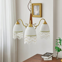 Mesh Tassel Glass Gasolier Chandelier
