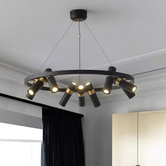 Black Mutil Pipe Ceiling fixture Chandelier