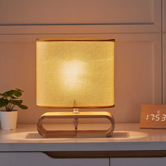 Moti Wood Side table lamp Table Lamp