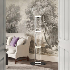 Bamboo Glass Floor-standing Lamp Floor Lamp