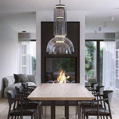 Cylindrical Glass Droplight Pendant Light