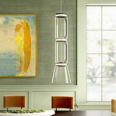 Cylindrical Glass Droplight Pendant Light