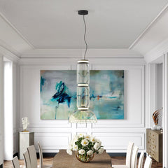 Cylindrical Glass Droplight Pendant Light