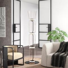 Bamboo Glass Floor-standing Lamp Floor Lamp