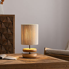 Nora Wood Side table lamp Table Lamp