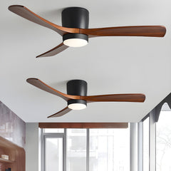 Nordic Wooden 42"/48" Overhead light Ceiling Fan Light