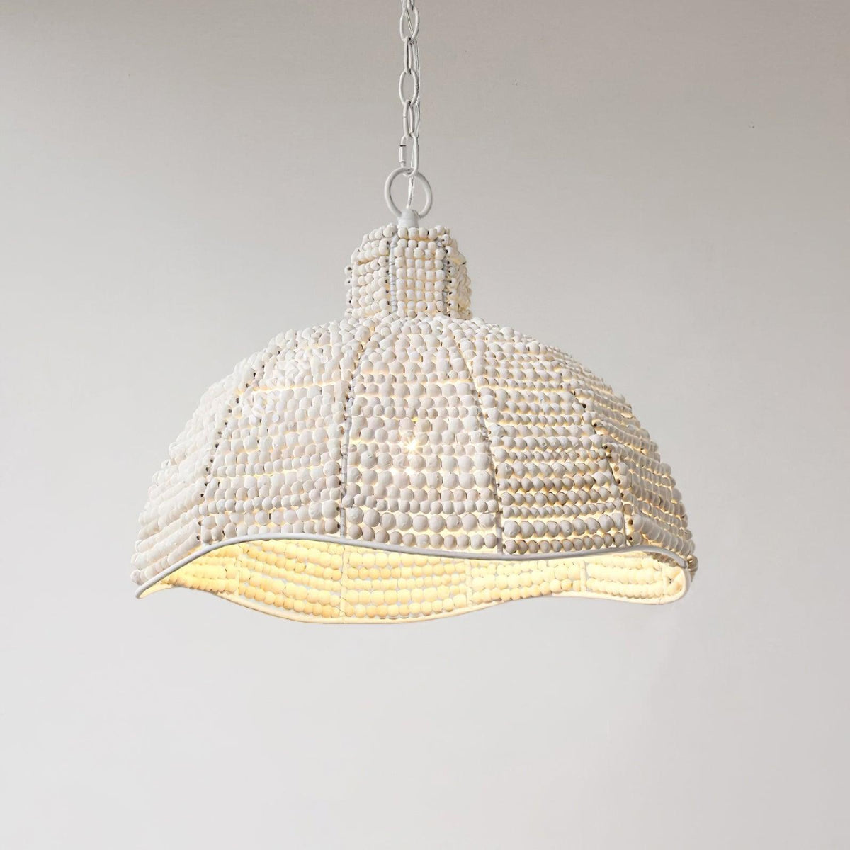 Obispo Wood Beads Droplight Pendant Lamp