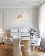 Obispo Wood Beads Droplight Pendant Lamp