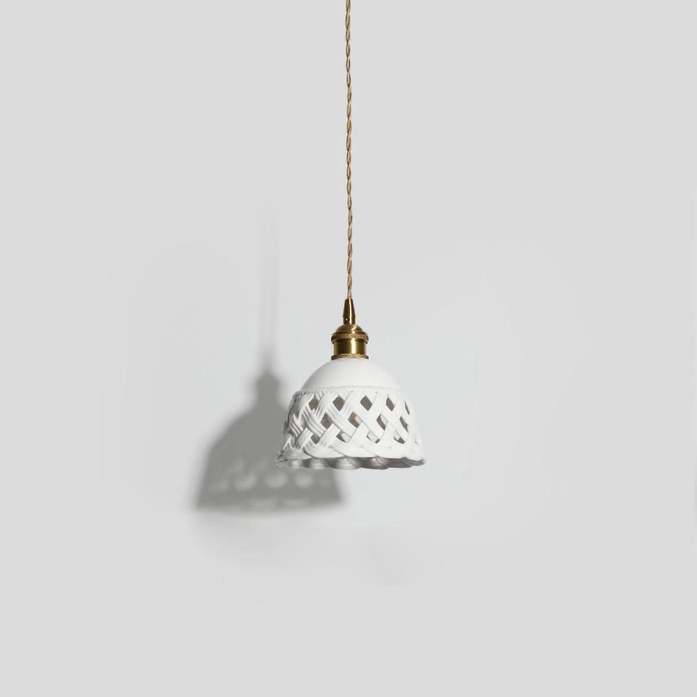 Openwork Ceramic Hanging light Pendant Lamp