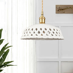 Openwork Ceramic Hanging light Pendant Lamp