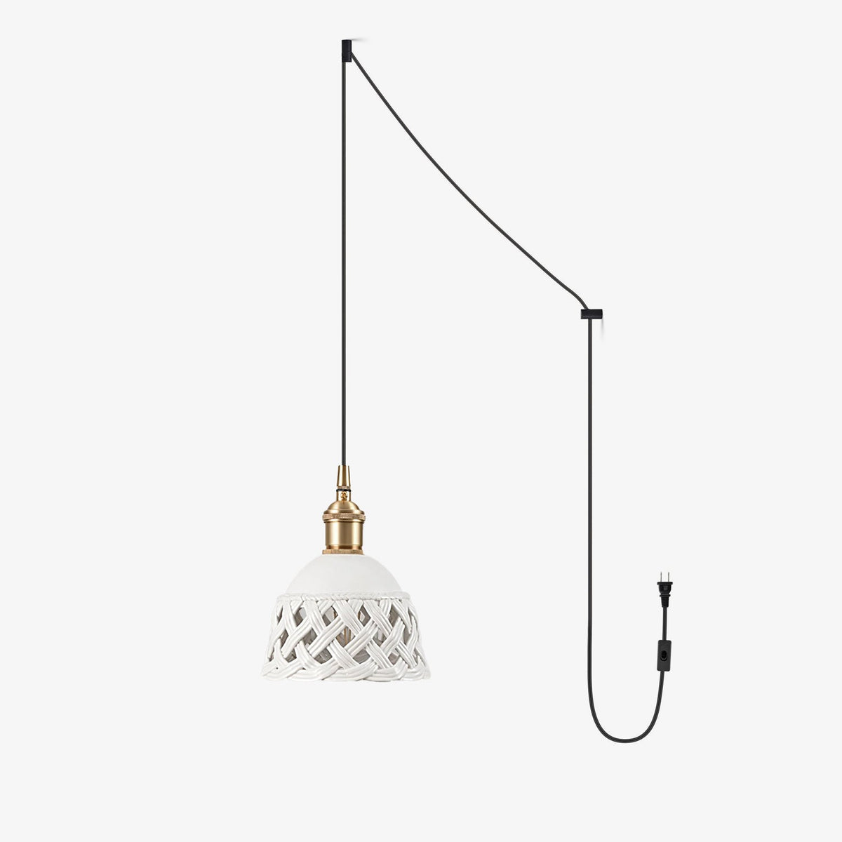 Miira Brass Houselight Pendant Swag Light