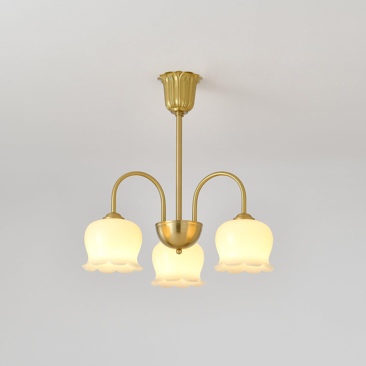 Orchids Brass Pendant light Chandelier