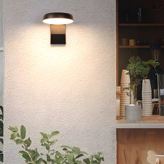 Black Motion Sensor Outdoor Wall Light - Rotatable