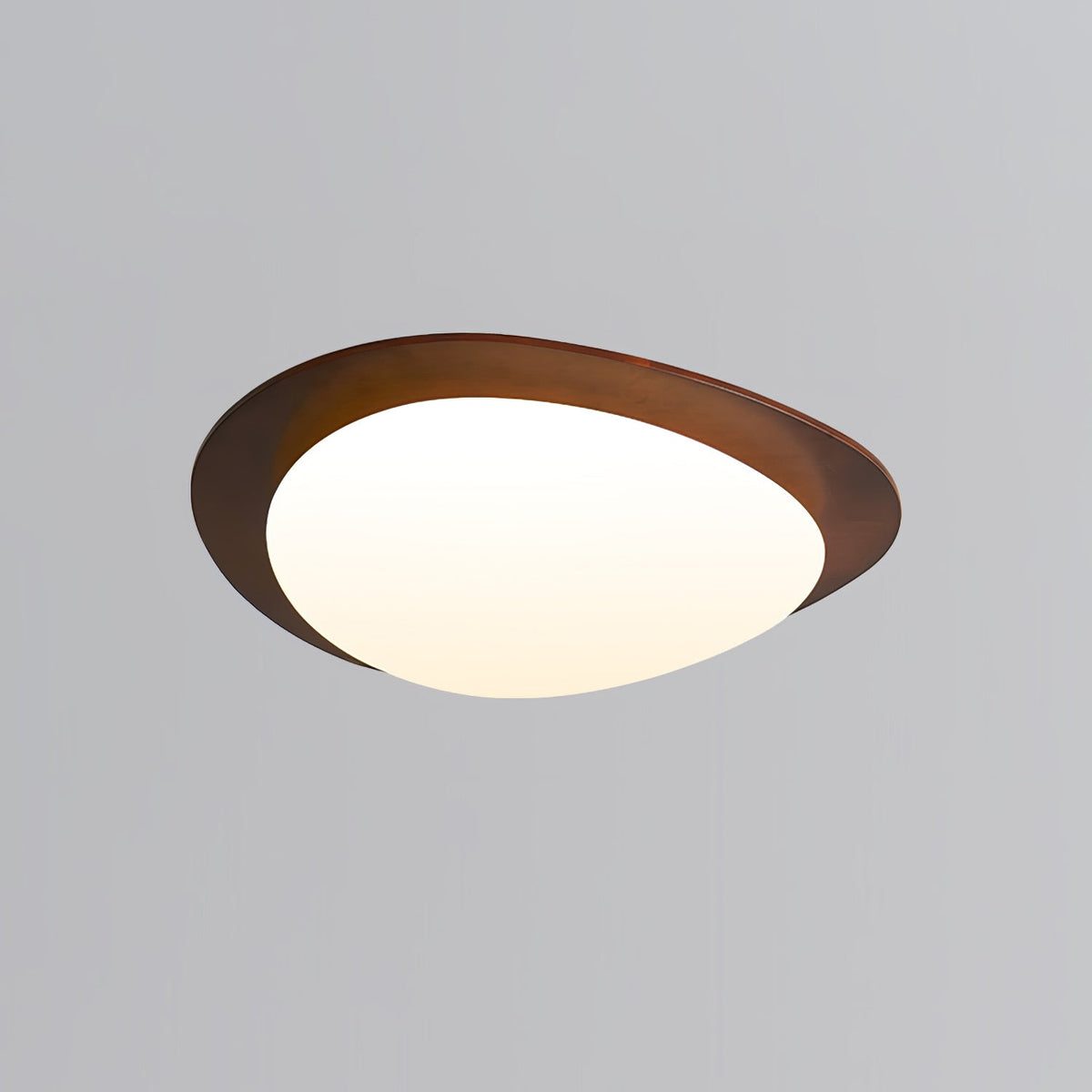 Pebble Walnut Ceiling light Ceiling Light