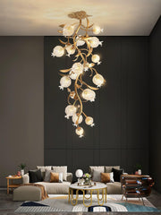 Pomegranate Brass Flush mount light Ceiling Lamp