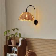 Rattan Petal Lamp bracket Wall Lamp
