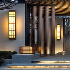 Classic Rectangular T5 Waterproof Vintage Outdoor Wall Lights Fixture